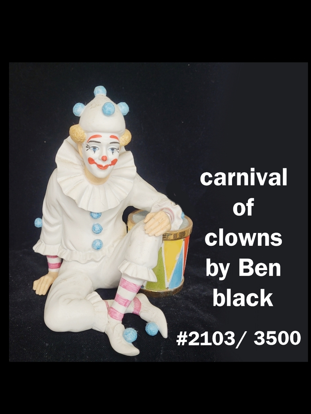 1983 Limited Edition Carnival Of Clowns By Ben Black 'Between Acts' Doulton Intl